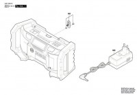 Bosch 3 601 D29 940 GML SoundBoxx Power Radio Box Spare Parts